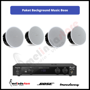 Paket Background Music Indoor Speaker Ceiling Bose - 4 Speaker